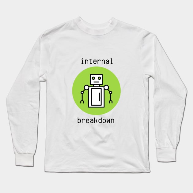 Internal Breakdown: Robot Long Sleeve T-Shirt by CrazilykukuDesigns